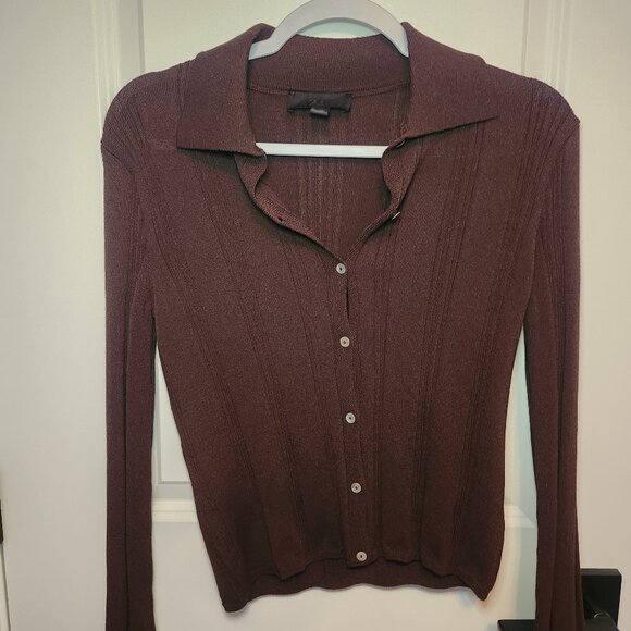 Zara Brown Collared Cardigan (S) – Cozy Chic Fall Staple - Picture 1 of 3